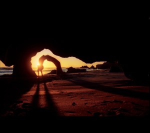 Urdhva Dhanurasana, El Matador Beach, CA 2005   